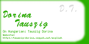 dorina tauszig business card